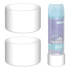 Linkidea 면도 젤 캔 무녹 방지 홀더 실리콘 고무 폼 바닥 보호대 Aveeno Gillette Neutrogena Nivea 호환, Linkidea 2팩 면도 젤 녹 방지 홀더, 실리콘