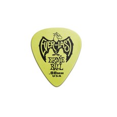 정규품 ERNIE BALL 9191 기타 픽 GREEN EVERLAST 티어 드롭 0.88mm 델린 그린 12장 팩