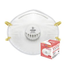 SMT 폴리가드 S110V 1급 방진마스크 밸브형 10개입 산업용, 흰색, 10개