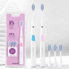[키친아트] 키친아트 1분간 28 000회 음파진동 음파 전동칫솔 KP-B513 KP-B530, KP-B530 (핑크), 핑크, 1개