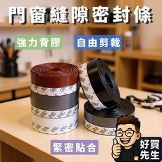 好買先生 門窗密封膠帶 門縫密封條 防風防水 矽膠密封條 門縫擋 門縫條, 1個, 透明〚45mm〛