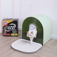 雙層貓砂墊，防漏防帶出，寵物廁所用品, 1個, 【雙層控砂墊】通用貓砂墊-優雅灰