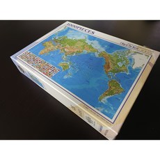 세계지도 1000조각 퍼즐 CA1157, 1개, 블루, 1000피스
