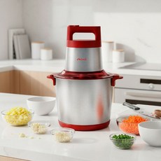 신일 원터치 고강도칼날 SUS304 대용량 스테인레스 파워 다지기 6L, SMX-SC06CHB
