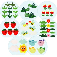 청양토이 환경꾸미기 펠트 공간꾸미기, 1세트, 꼬마새