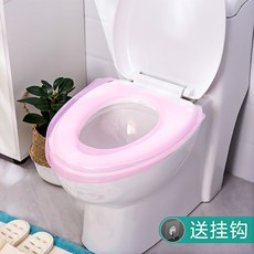 馬桶坐墊家用馬桶圈墊廁所馬桶套夏季防水四季通用馬桶貼墊坐便套, 1個, 無規格