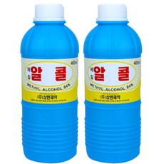 메칠알콜 84% 공업용 알코올 메탄올 알콜램프 연료 캠핑, 2개