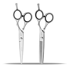 헤어 미용가위 전문가용 커트 이발 프로용 커팅 슬라이싱 앞머리 살롱, 6인치 평가는+6인치 가위 10-15