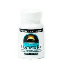 SOURCE NATURALS 輔酶B-6錠 100mg, 1個, 60 件