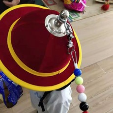 사물놀이 모자 의상 국악 공연 풍물놀이 민복 사극 민속 의류 복장 상모 소품, 1개, 성인용