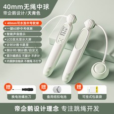 帝企鵝 智能兩用計數跳繩, 天青色【中球款】霍爾計數, 1個