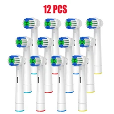 4/8/12/16개 교체용 칫솔 헤드 오랄-비 브라운 전문 호환 가능 브러시, 12 12 PCS white
