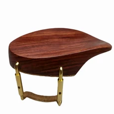 쿠쿠스토어 1/4~4/4 바이올린 턱받침 (금속 클램프 나사 브래킷 코르크 포함) 1/2 흑단 대추나무 장착 하드, 19 rosewood 5