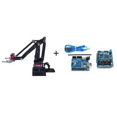 ESP32 로봇 DIY 키트 매니퓰레이터 클로 프로그래밍 프로젝트용 금속 회전 베이스암 4 DOF, Package 4, 1개