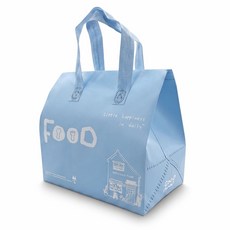 mineeo 일회용 은박 보온 보냉 도시락 쿨러백 라이트블루, 10개 10개