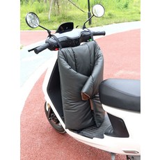 오토바이용품 무릎 덮개 방풍 하체 방한 이불 커버, 넓은형 그레이 벨벳 손잡이 커버 추가