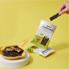 玉民 台灣黃金蕎麥隨手包 小朋友點心, 1個, 海苔杏仁薄燒, 15g