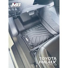T.C車用品 豐田 HILUX 皮卡 TPE 3D立體汽車腳踏墊, 全套腳踏墊 (不含後廂),HILUX
