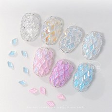 더네일샵 오로라 오션 미니 다이아 네일스톤 (100개입), 50개, 2. 오로라
