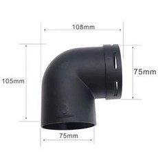 자동차 히터 덕트 파이프 조이너 커넥터 스트레이트 조인트 호스 튜브 Eberspacher 또는 Webasto용 42mm, 75L connector