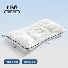 AOLE 寶寶分區護脊枕 H1階段 1-3歲適用 智能五分區 雙面透氣兒童枕, H1階段 適合：1-3歲