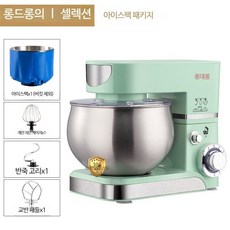 가정용반죽기 베이킹 스탠드믹서 전동 거품기 제빵 휘핑기 밀가루, 그린 아이스팩 패키지, LD-DL5212