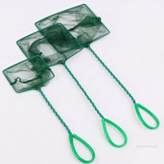 HM 어항 물고기 뜰채 그물망 소 중 대 어망 수족관 어류 미니 사각 채망 건지개