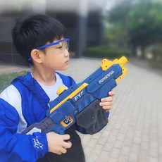 충전식물총 어린이물총 물놀이용품 전동 물총 충전식, 1개, 허리케인 충전식물총세트(레드)+추가배터리1개