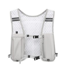 초경량 조깅조끼 여름 러닝조끼 마라톤 런닝 베스트 아웃도어 수납 트레일 메쉬 스포츠 경량, 1개, 그레이 야광 수납 조끼