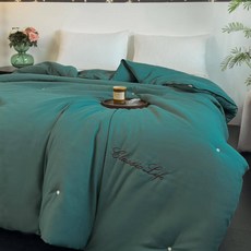 냉감침구 쿨 쿨링 여름 CARA CARLE 100% 천연 뽕나무 실크 이불 킹 퀸 트윈 필러 겨울 따뜻한 담요 싱글 커플 침대 퀼트, Full Size Summer, Dark Green