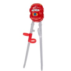 派巴貝特 卡通立體恐龍小汽車學習筷子，兒童訓練筷，寶寶學習餐具，輔助筷, 汽車＿紅色 B4H, 1個