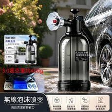 活力甄選 多功能氣壓泡沫噴壺 2000ML 大容量 手持高壓洗車液清潔工具, 款重約400g直噴+防風泡沫雙噴頭洗車氣壓式噴壺2L加大容量