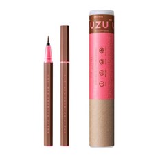 NI&ZP 大和匠筆眼線液筆 熊野職人 MOTELINER UZU 眼線筆 防水持久不暈染, 1個, 棕色Brown(新包裝), 棕色Brown