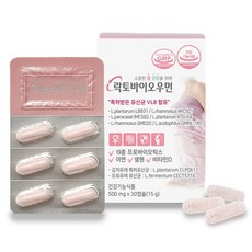 락토바이오우먼 여성 유산균 프로바이오틱스 락토바실러스 특허 유산균 아연 셀렌 비타민 미네랄 쾌변 장건강, 30정, 1박스