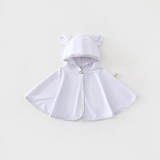 寶寶防嗮衣夏季涼感斗篷冰絲披風上衣嬰兒戶外連帽薄款透氣外出服
