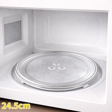 LINJIN 호환 만능 전자레인지 유리판 24.5cm 전자렌지 회전판, 1개, 투명