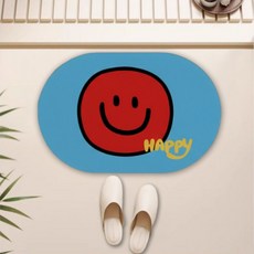 조아리빙 빨아쓰는 규조토 발매트 모던 욕실 규조토 발매트, 블루