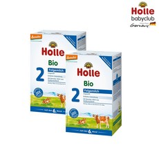 홀레 Holle 유기농 바이오 분유 2단계 독일내수용 독일직배송, 2개, 600g