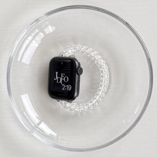 제이데코 애플워치 호환 말랑 젤리 머리끈 스트랩 밴드, 1개, 베이직 클리어 스트랩