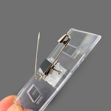 아르바이트 직원 명찰 80x30mm 투명 케이스 국산, 1개