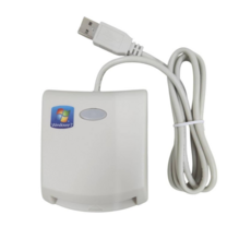 EZ100PU - 金融卡/自然人憑證/健保卡 ATM 多功能IC晶片讀卡機, 白色, 1個