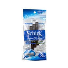 【GOOD LIFE 品好生活】Schick拋棄式刮鬍刀（3入）, 1個, 3個