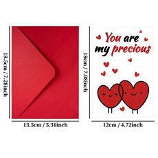 嗨購 現貨致伴侶永恆承諾卡片 溫情珍愛告白情侶誓言紀念日禮物賀卡, 1個