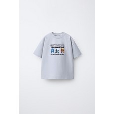 [국내발송] 자라 ZARA 트랜스포머® 프린트 티셔츠 - 그레이 0377/583/802