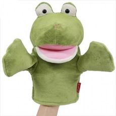 유아 개구리 어린이 교구 손인형 완구 장난감 말하는, 1개