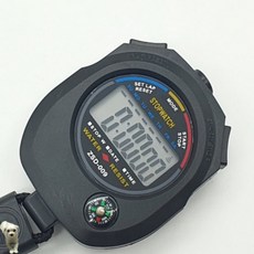 꿀이맘투 스트랩 초시계 블랙 운동