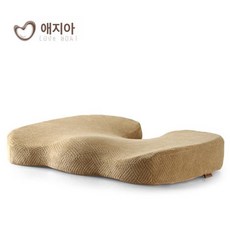 골반시트 꼬리뼈 지지대 메모리폼 사무실 의자방석 두꺼운, 체크패턴카멜