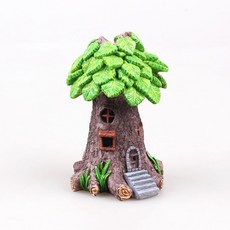 【微景小舖】微景觀 綠色大樹 水族箱 魚缸造景 園藝造景 多肉植物 DIY手作材料 綠樹 仿真樹 古樹 樹屋 微縮模型, 淺色大綠樹, 1個