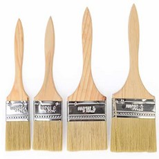 물결샵 페인트 브러쉬 중형 청소용 용품 간편한 미장 다용도 평붓 납작 생활 보수, 6.3cm