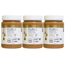 퓨리티 UMF 10+ MGO 263 뉴질랜드 마누카 꿀 1kg, 3개